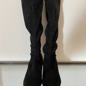 Suede knee high boots size 9 Tahari